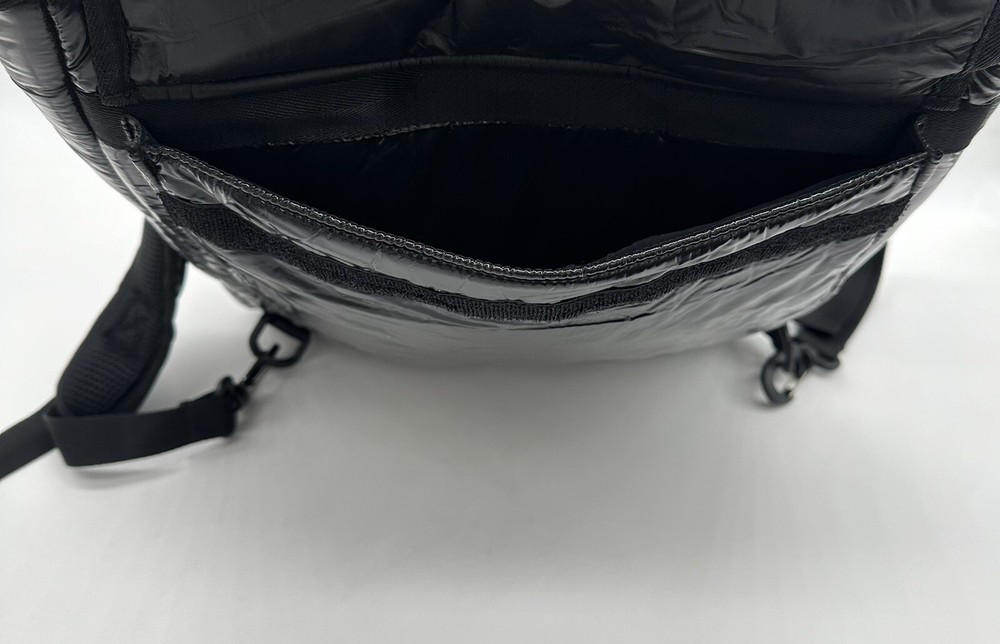iSkin Collaboration DUCATI Black Redline Nylon Backpack Multi with Pockets Bag