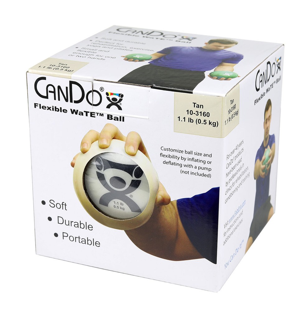 Cando Wate Ball - Hand-Held Size - Tan - 5" Diameter - 1.1 Lb