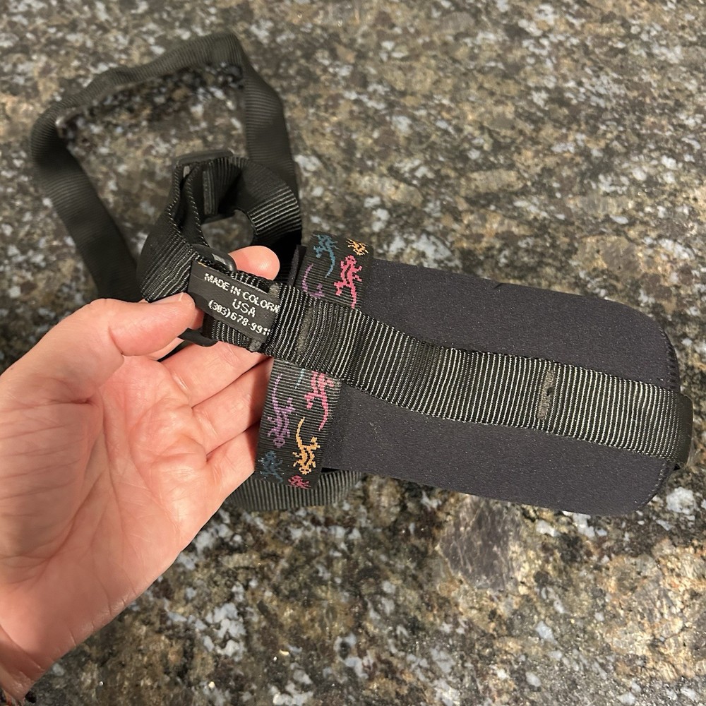 Bison Designs Neoprene Water Bottle Holder Adjustable Strap Lizard Colorado Made
