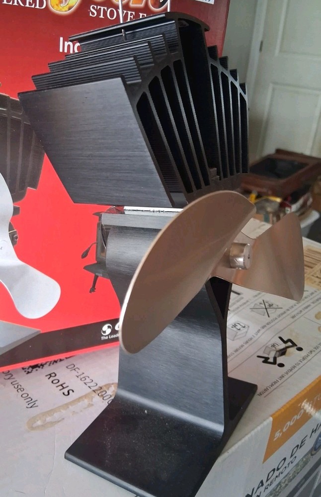 Ecofan Airmax Heat Powered Stove Fan Original Box