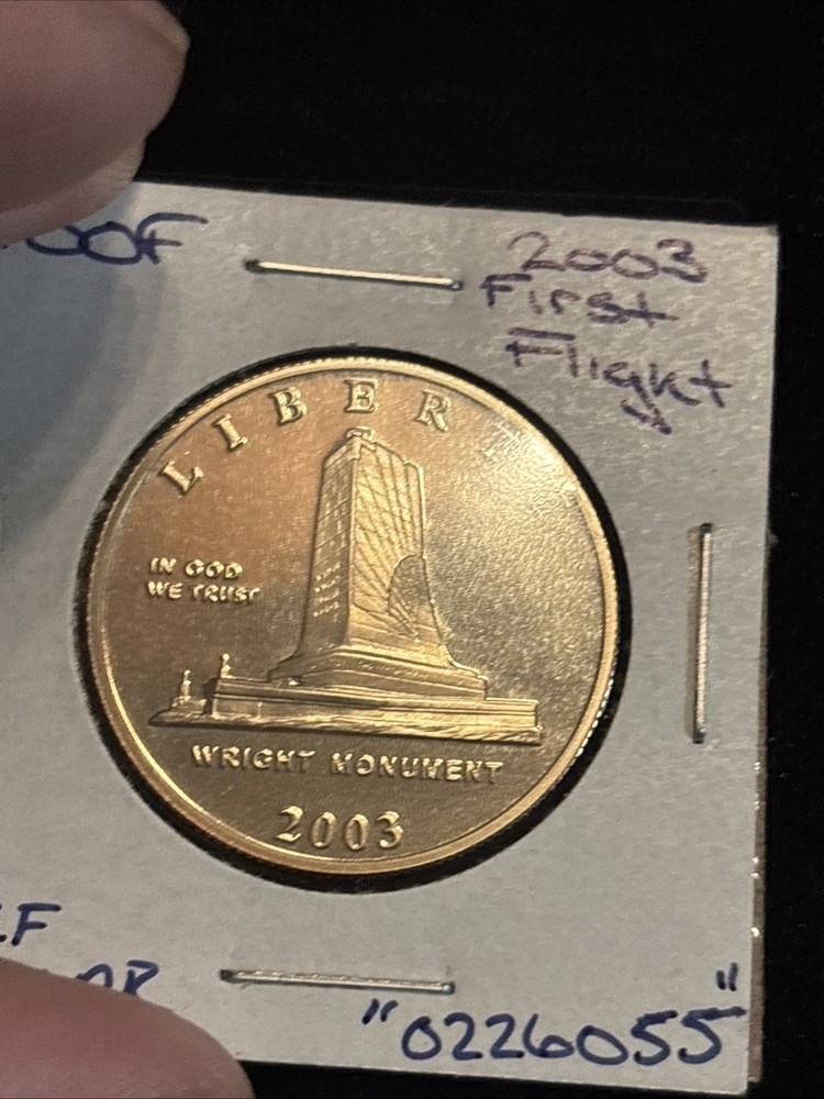 2003 First Flight Half Dollar “0226055” Proof Wright Monument 50c