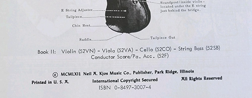 MULLER RUSCH STRING METHOD BOOK 2 Violin Learn Basics School Orchestra Technique