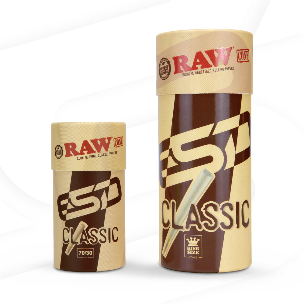 RAW Classic Cones 70/30 Single Size Dogwalker | 20 Pack