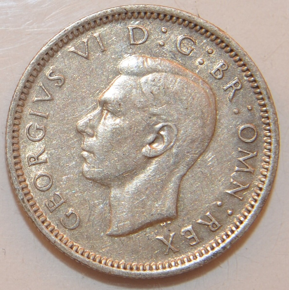 1946 Six Pence Great Britain silver