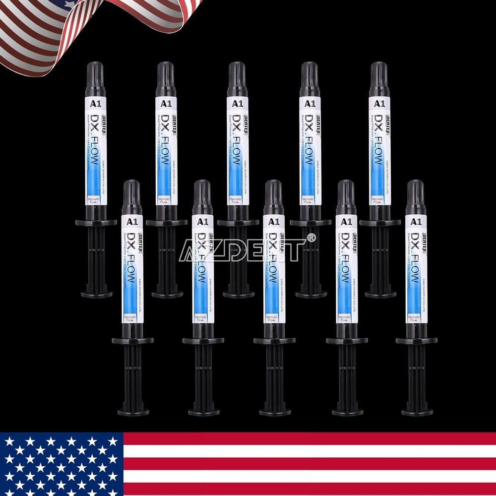 Dental Flowable Medium Flow Light Cure Composite A3 Shade DENTEX DX.FLOW