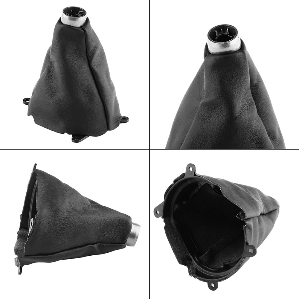 Manual PU Leather Shift Boot Cover, Gear Gaiter Shift Shifter Boot Replacement,