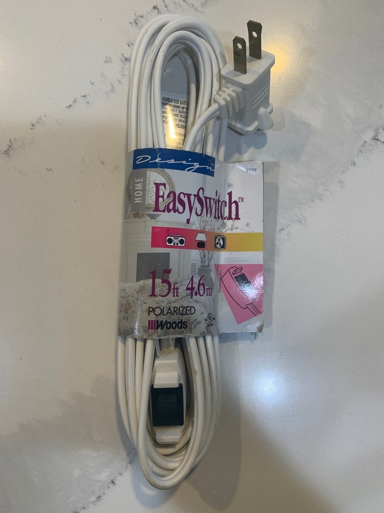 EasySwitch 15ft 0359W Polarized Extension Cord