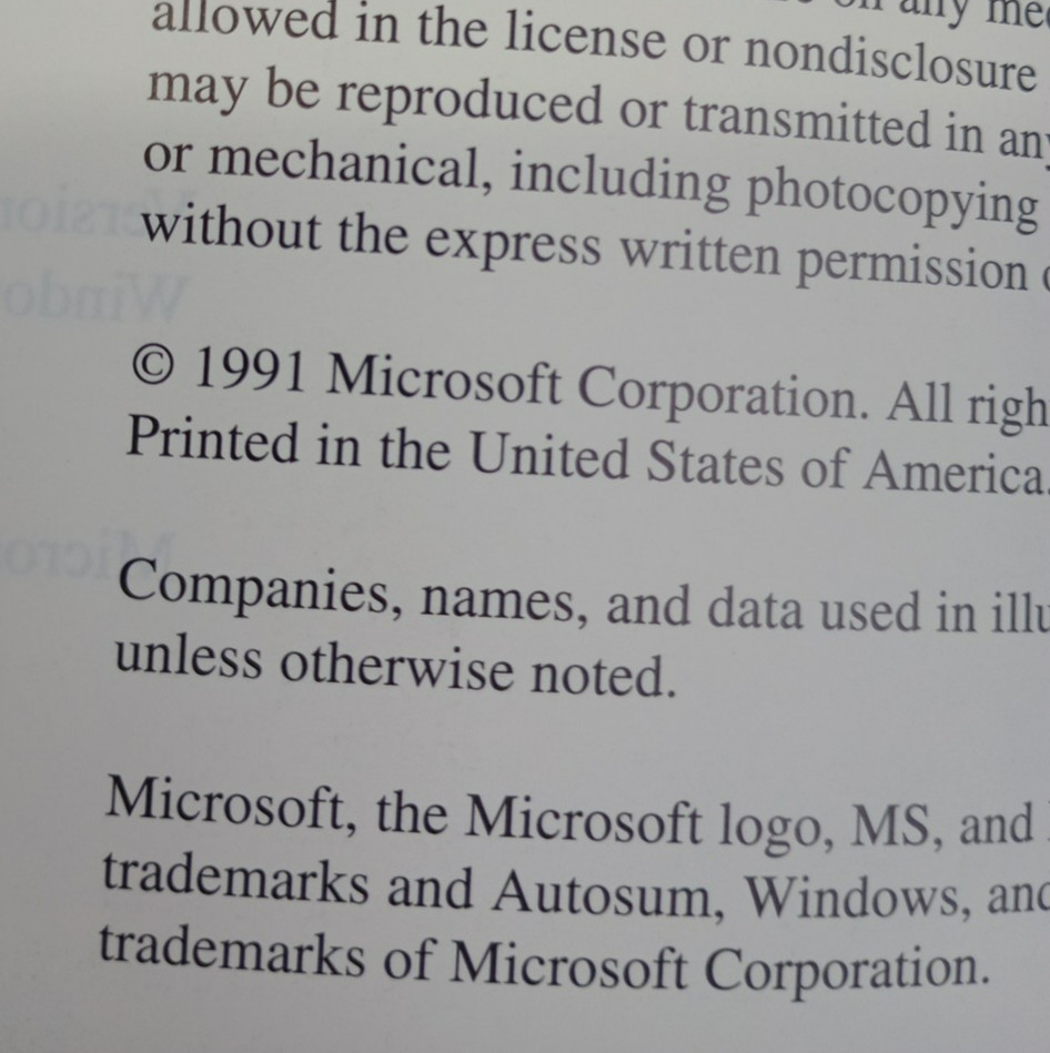 Vintage Microsoft Works 2.0 User's Guide Reference Book PB 1991