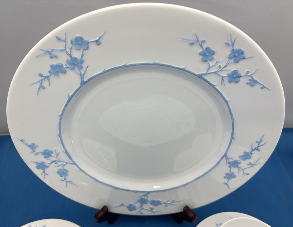 Vintage Spode Blanche De Chine Geisha 5 Pc. Place Setting China Dinner Set