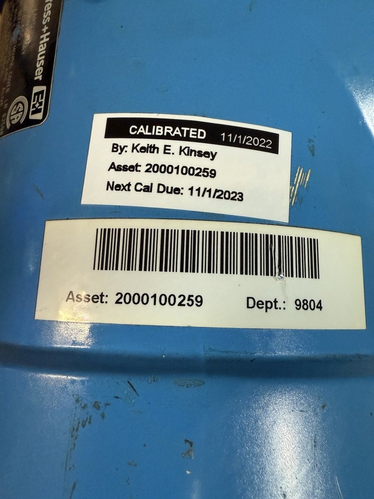Endress+Hauser Promass 80F Coriolis Flow Meter 1” 80F-08 Transmitter