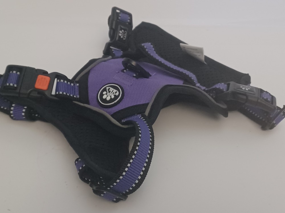 Dog Harness No-Pull, Control Handle, Padded Size Small Purple