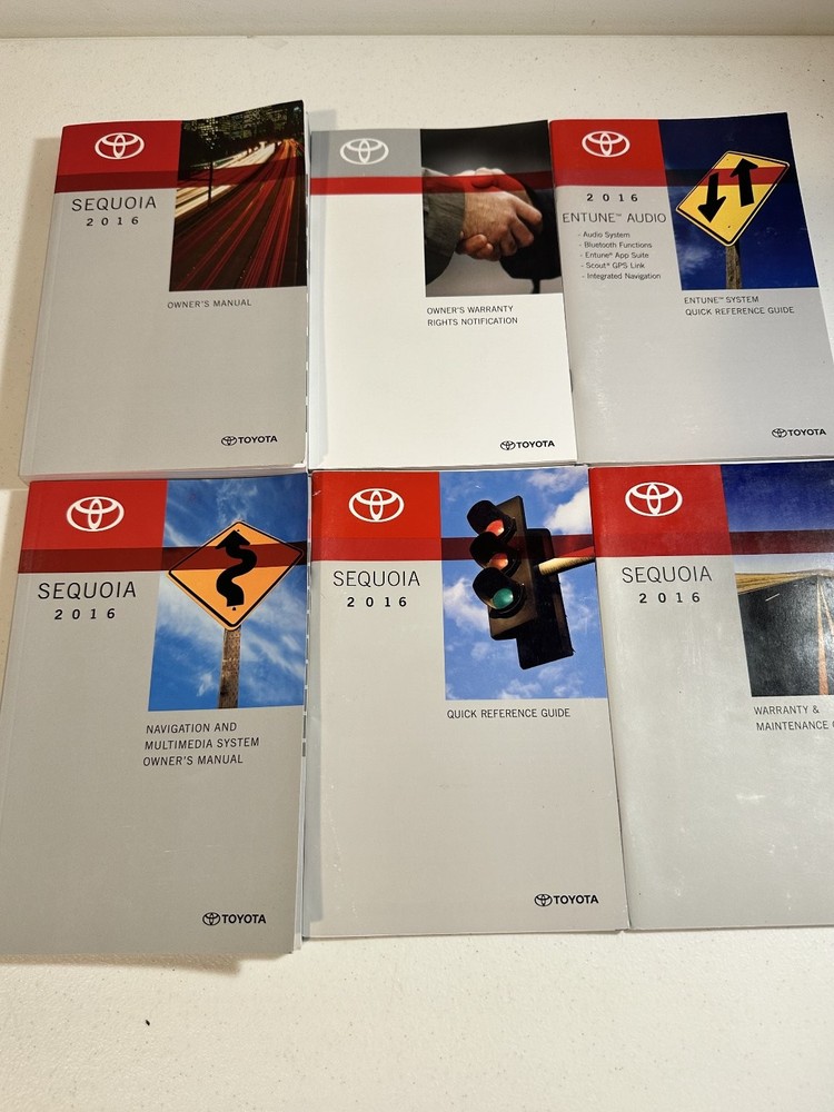 2016 Toyota Sequoia Owner's Manual Set