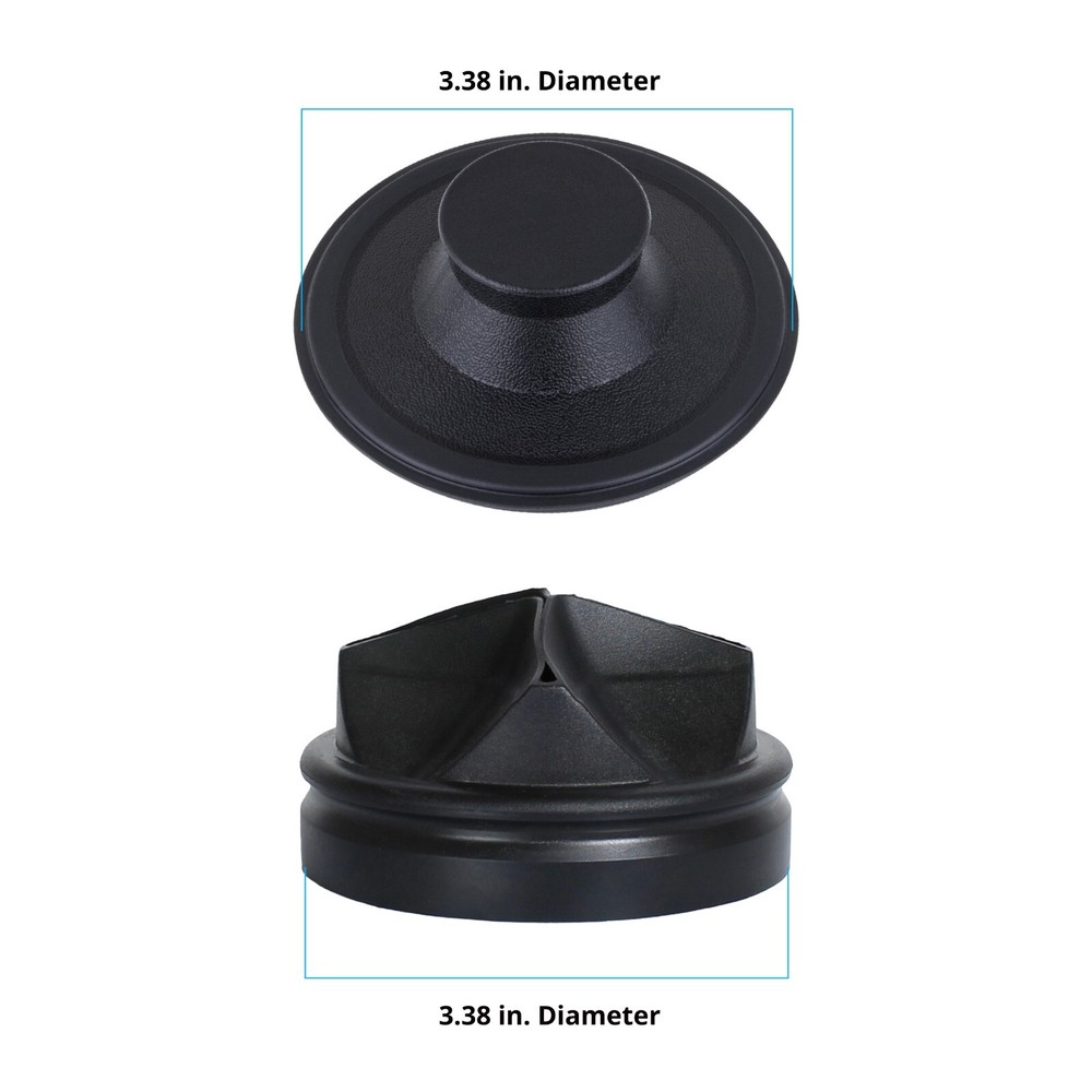 Kitchen Sink Garbage Disposal Plastic Stopper and Removable Splash Guard Pack