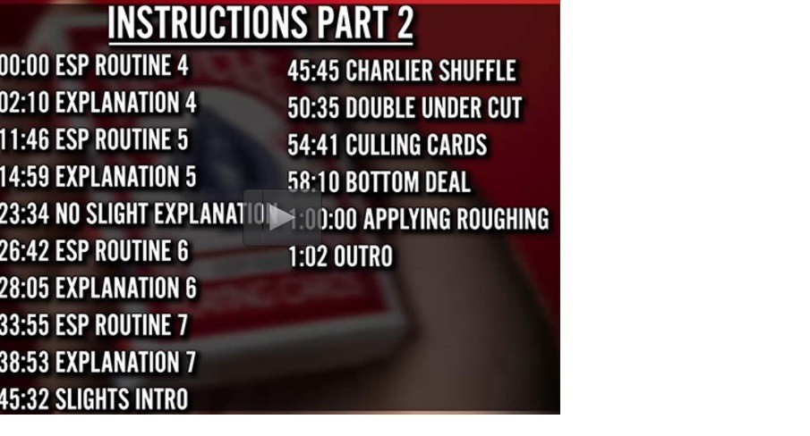 ESP Cards (Bicycle Full Deck, Red Back)
