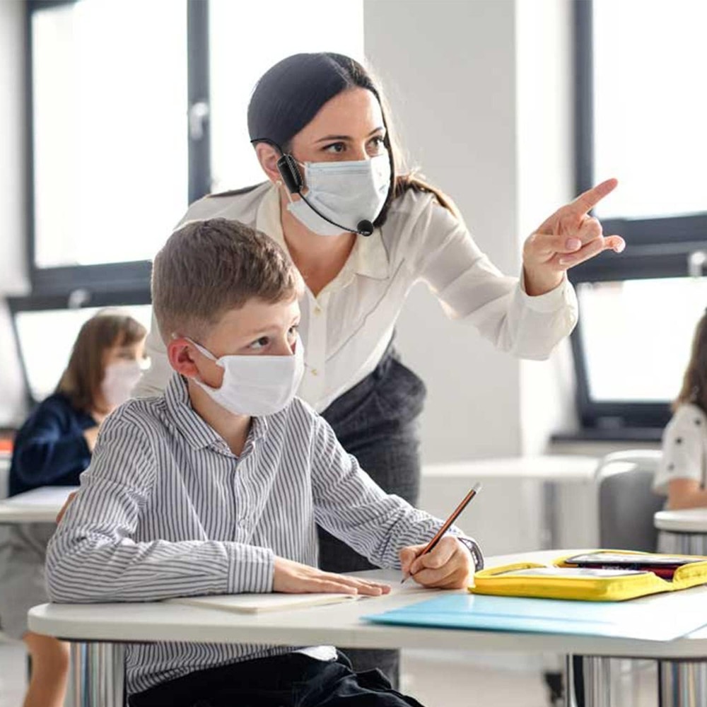 UHF Wireless Microphone Headset System - 160ft Range for Clear Audio Performance