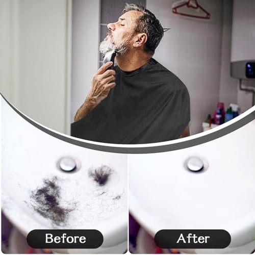 Beard Trimming Bib Apron with Suction Cups