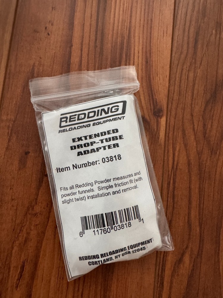 Redding Extended Drop-Tube Adapter for reloading
