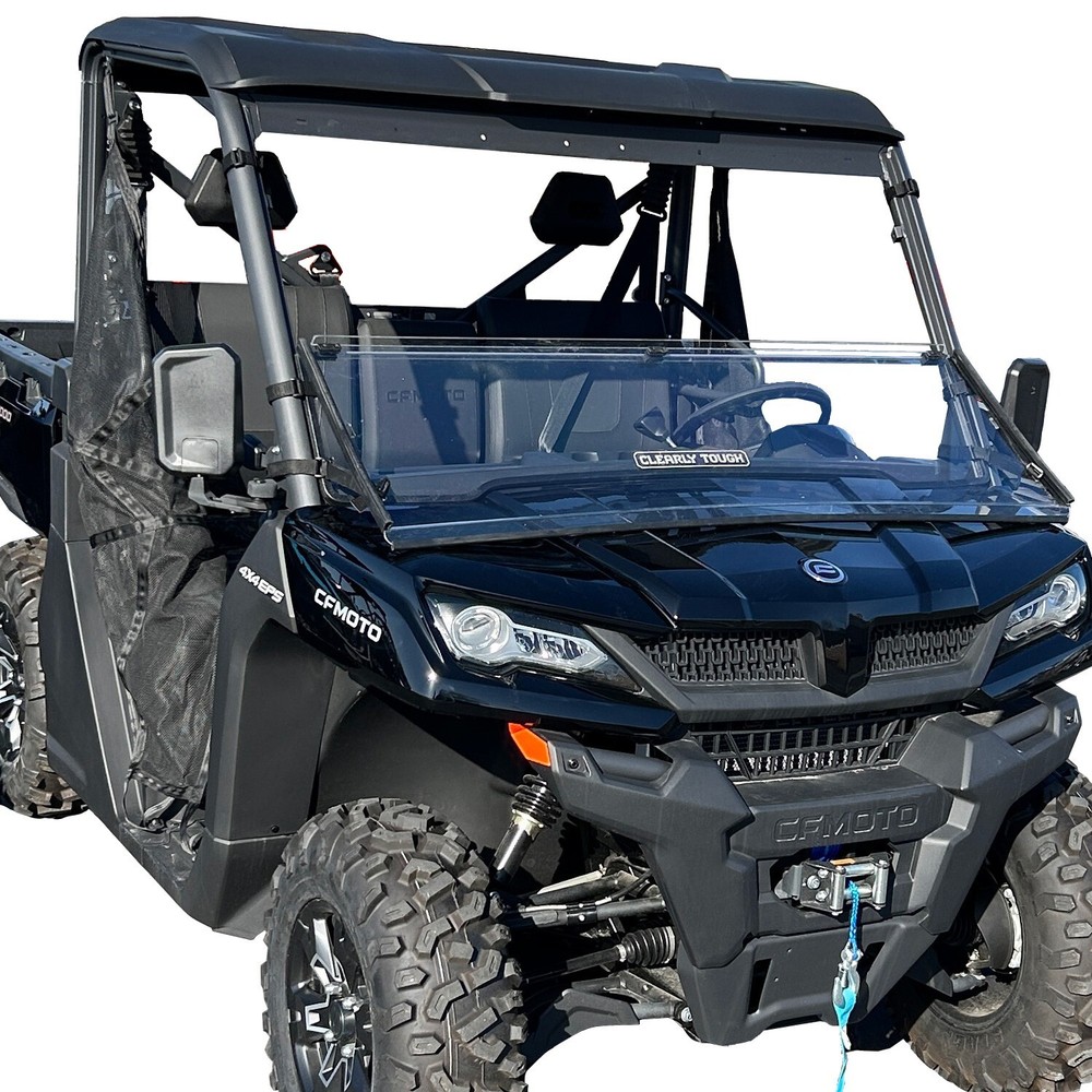 Clearly Tough CFMoto UForce 1000 Full Folding Windshield