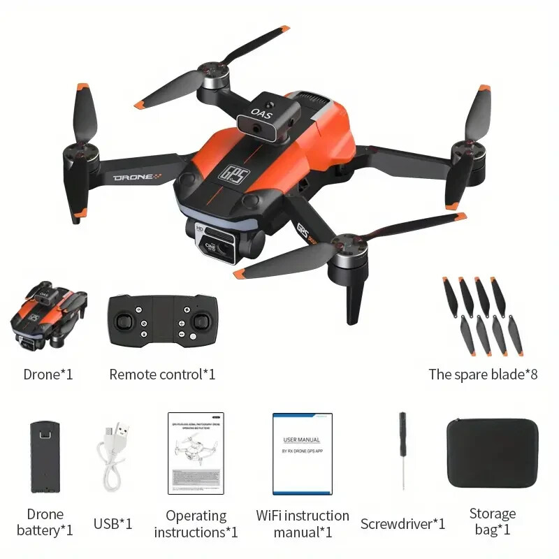 Dual Electric GPS Medium Obstacle Avoidance Drone With Dual Camera ESC Optical