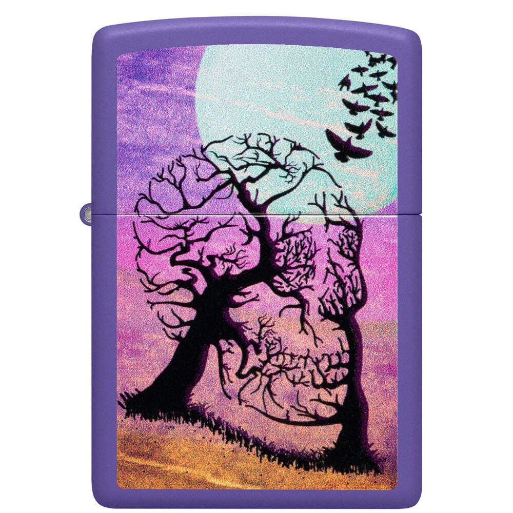 Zippo Skull Tree Design