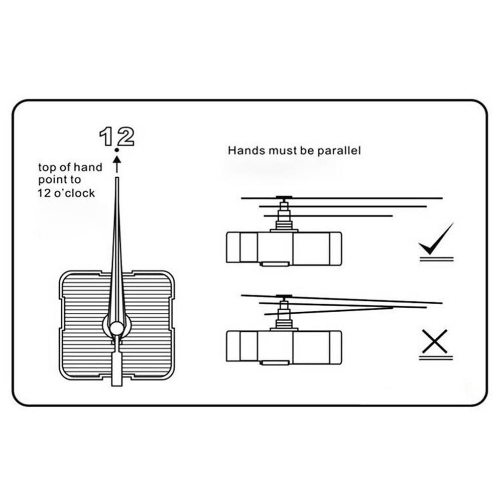 Complete Quartz Clock Repair Kit Includes Hands and Step by Step Guide