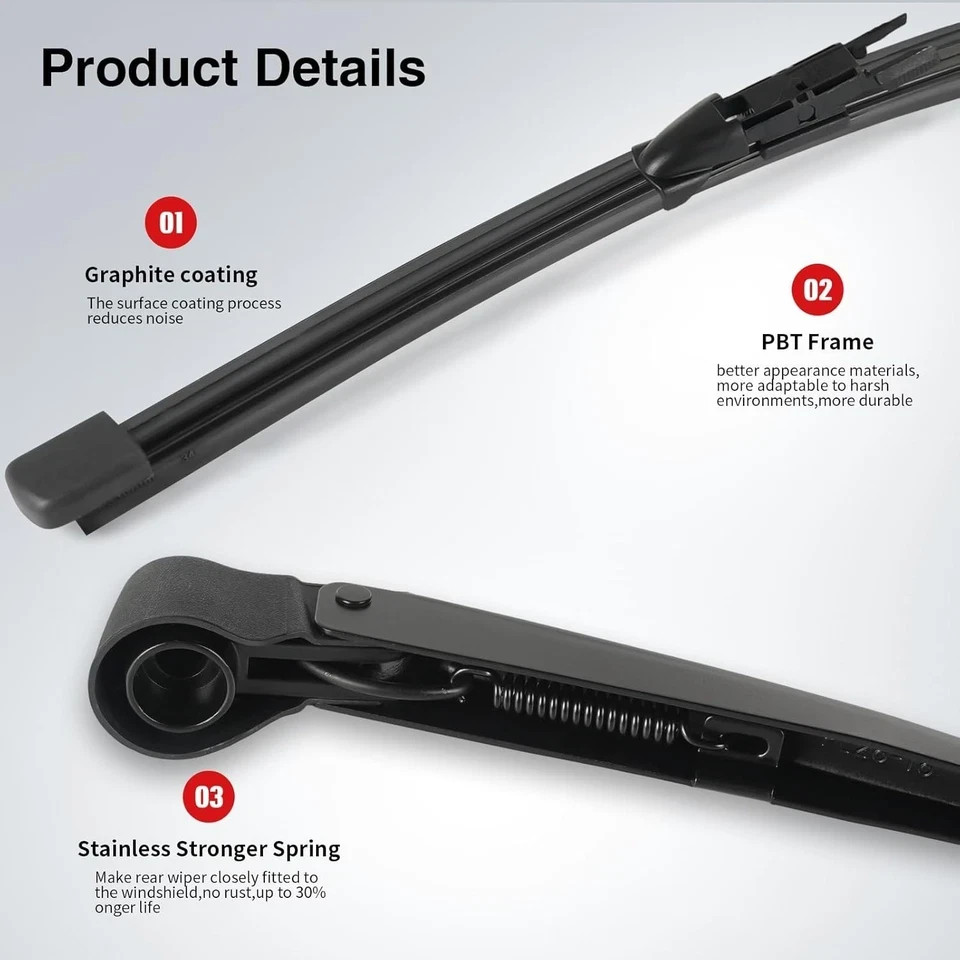 Rear Windshield Wiper Arm Blade Assembly - Replacement for GLA 250 2015-2020, GL