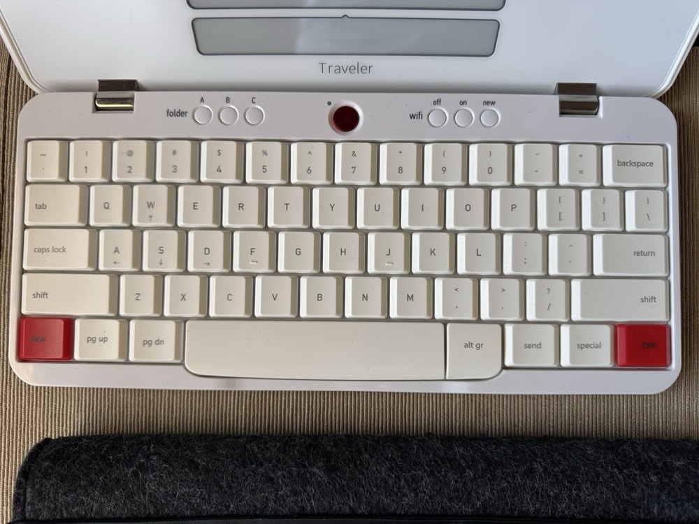 Freewrite Traveler Lightweight and Portable Typewriter with E Ink Digital Screen
