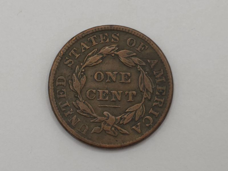 1837 Coronet Head Large Cent Very Fine Medium Letters 70207