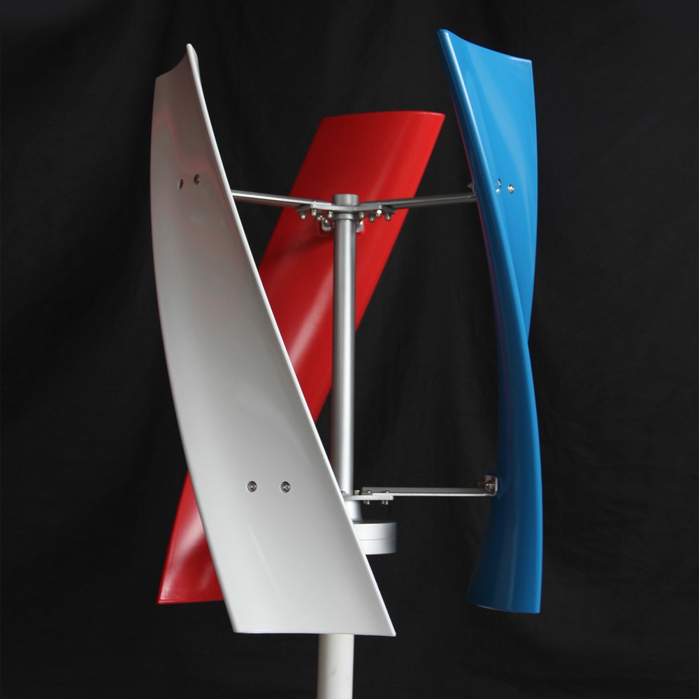 24V 3 Blades Wind Turbine Generator Windmill Vertical Axis Wind Power+Controller