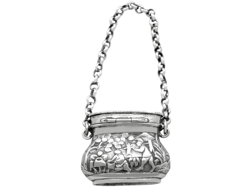 Antique Chinese Silver Vinaigrette