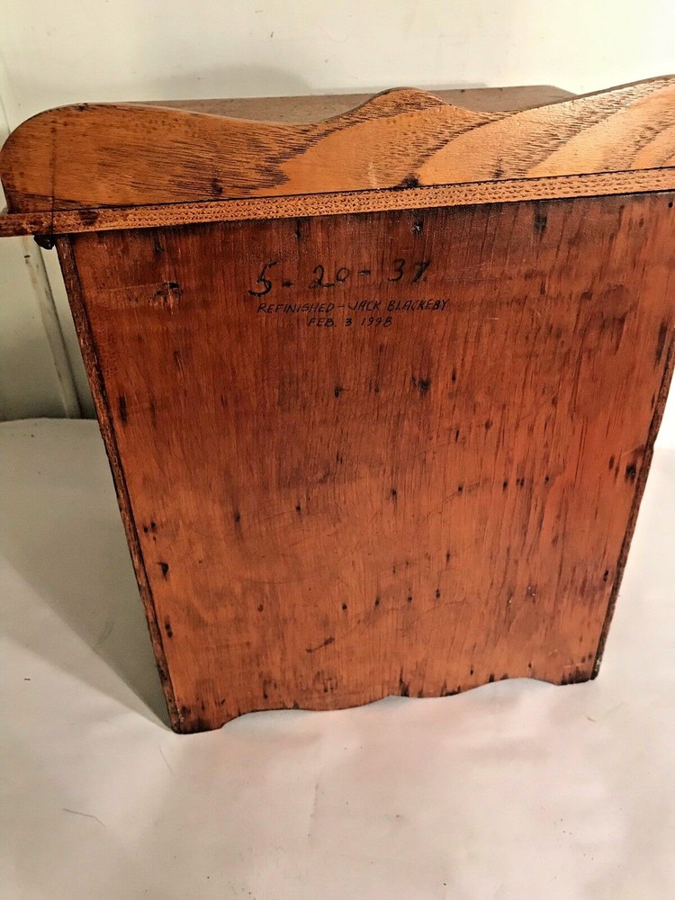 Antique Small Oak 4 Drawer Chest Circa 1900