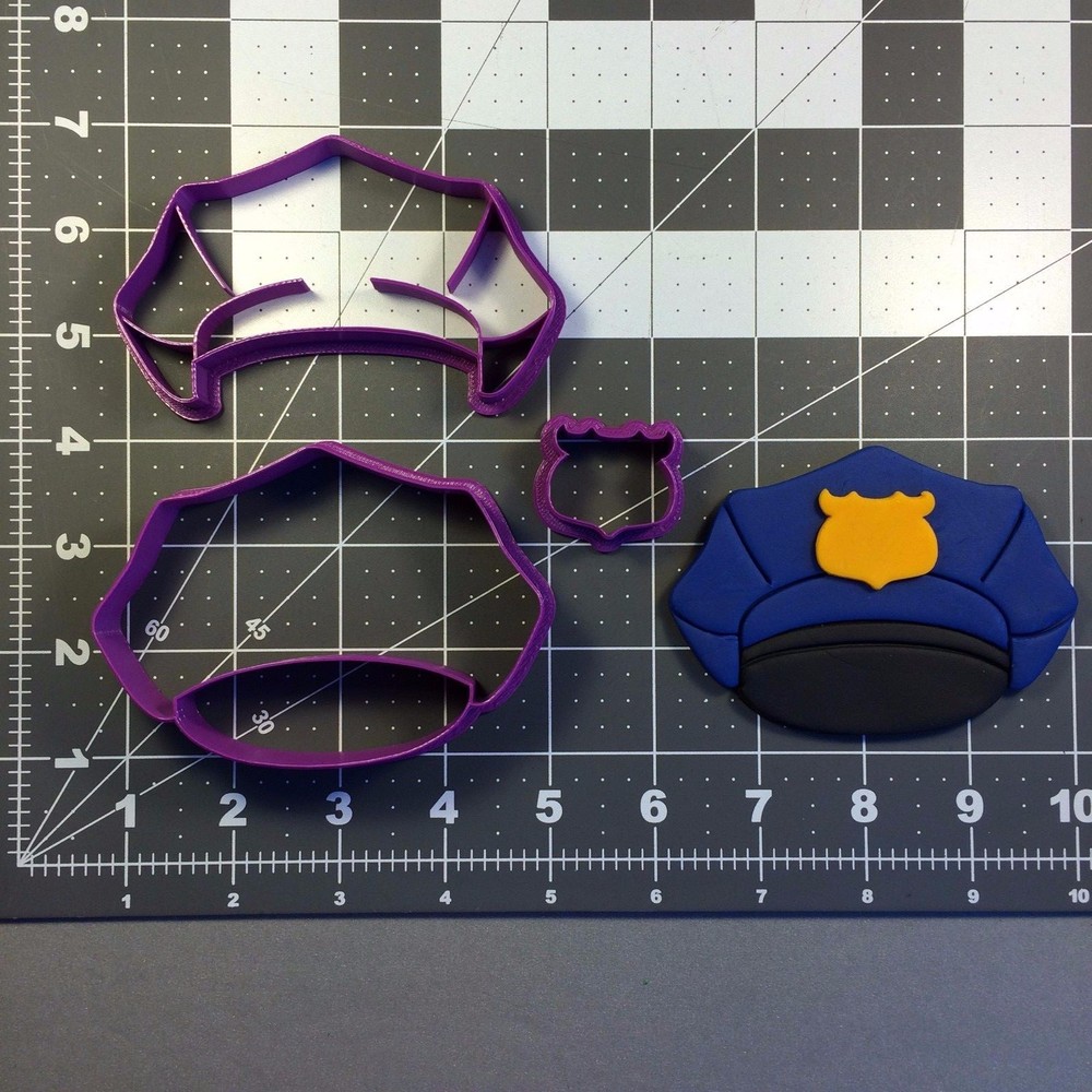 Police Hat 101 Cookie Cutter Set