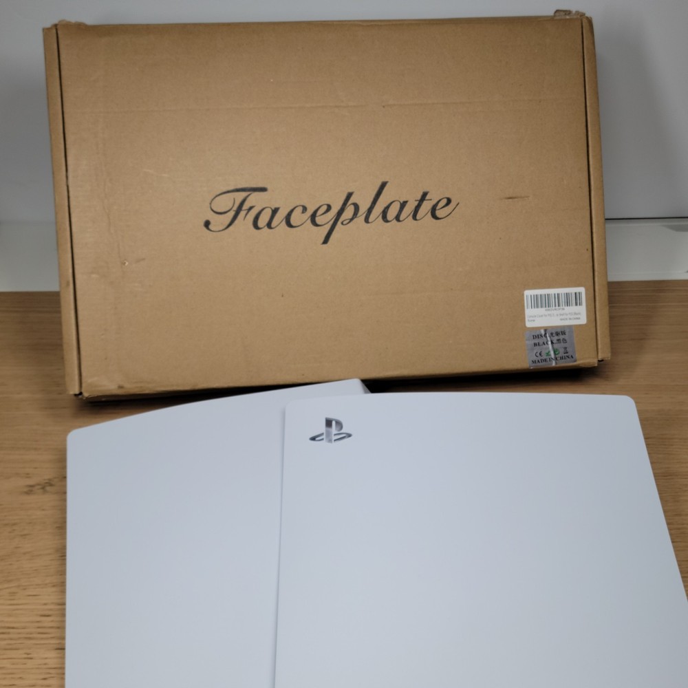 PS5 Playstation 5 Dobewinglou Faceplate White White Cover Replacement Shell