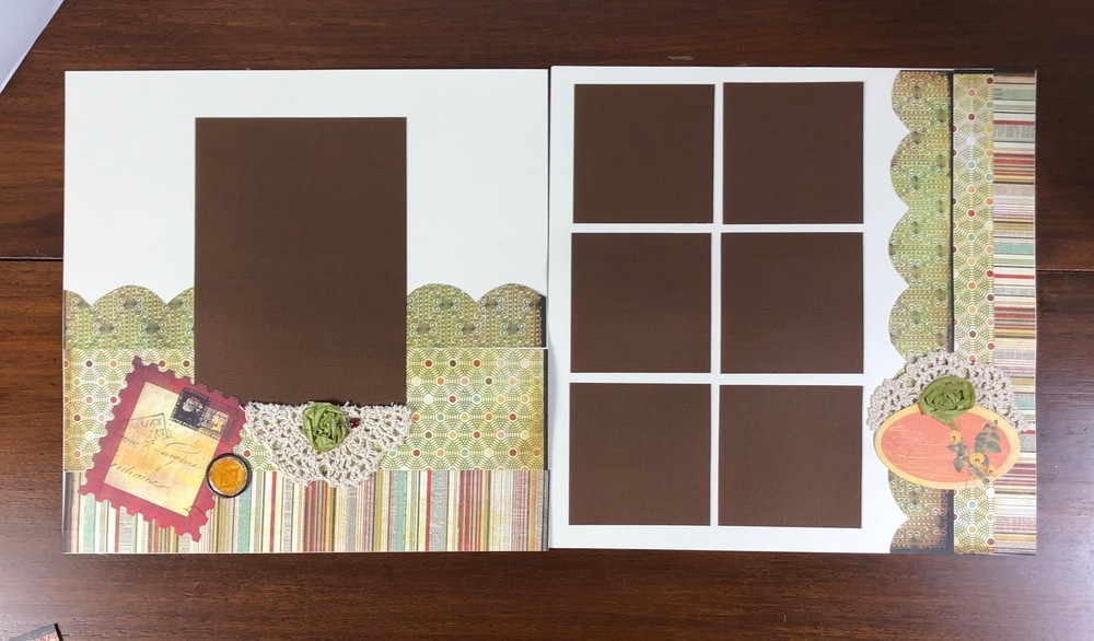 Basic Grey Curio Scrapbook 20 Layout Pages + Extras