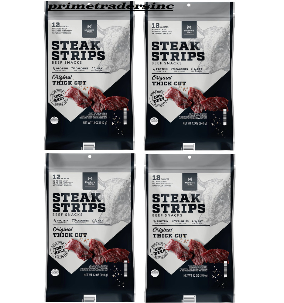 4 Pack - Member's Mark Beef Steak Strips, 12 oz.