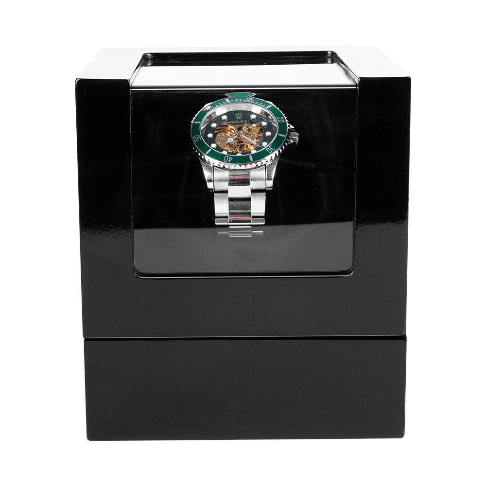 Automatic Rotation Single Watch Winder Box Storage Display Case Box Gift