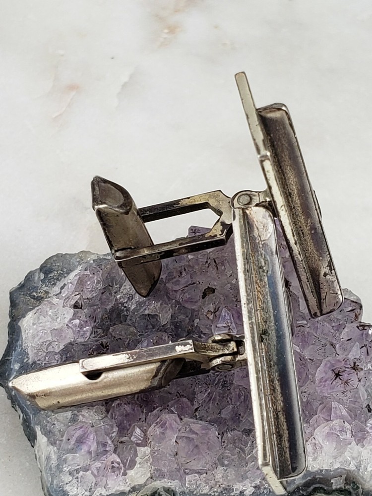 Lustig Geometric Rectangle Cufflinks 16.1 Grams