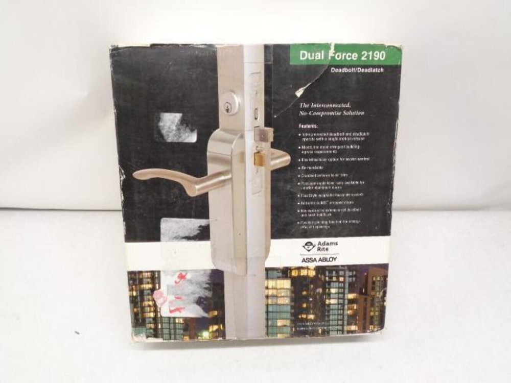 ADAMS RITE DUAL FORCE 2190 DARK BROWN INTERCONNECTED DEADBOLT LOCK ASSEMBLY R29