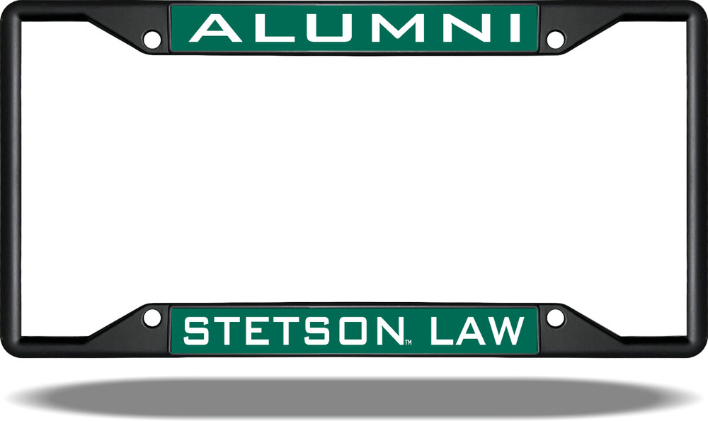 Stetson LAW ALUMNI Black License Plate Frame