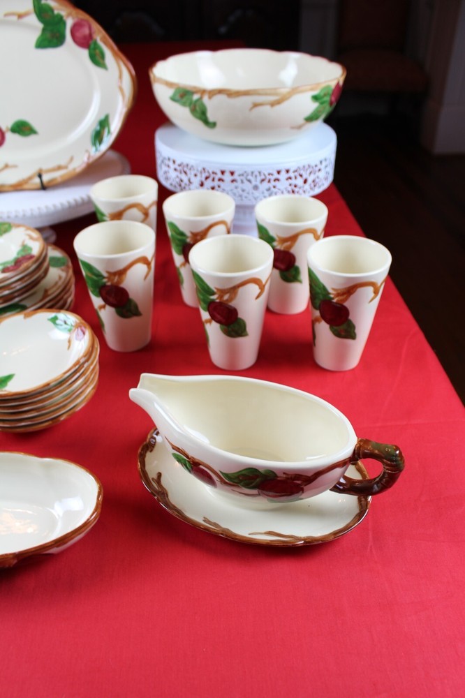 Franciscan Apple Dinnerware *Place Setting for 6* Free Shipping * 50 Pieces
