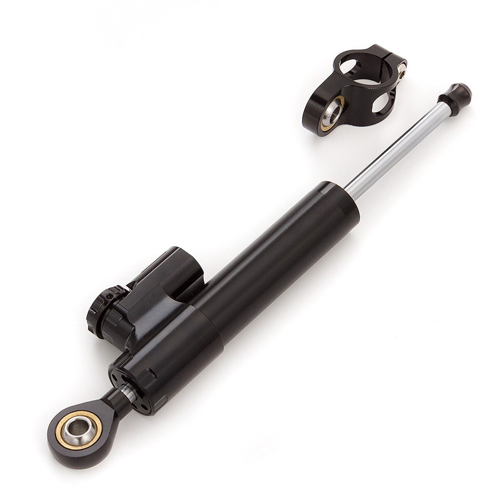 CNC Aluminum Motorcycle Black Steering Damper Stabilizer Linear Reversed Control