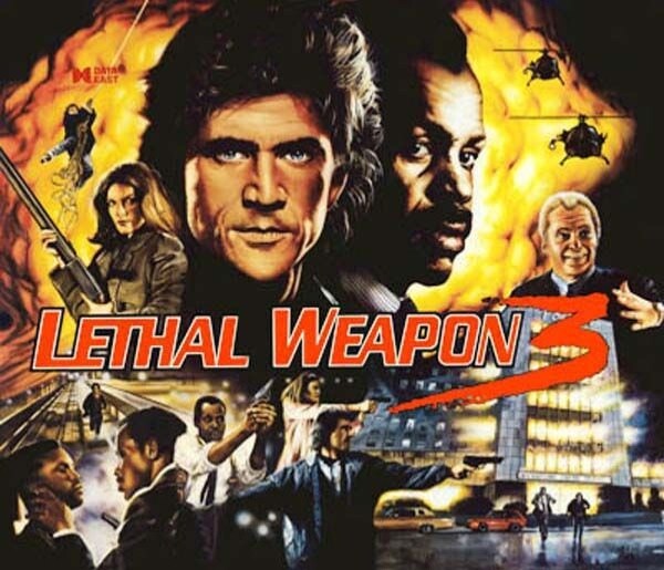 Pinball ROM CPU Display chip set Data East Lethal Weapon 3 NEW CODE 3.01