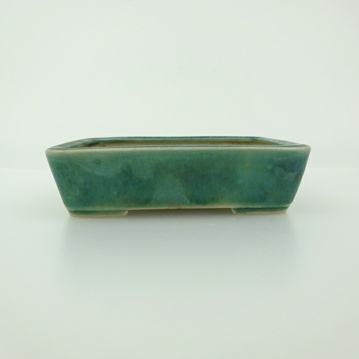 Japanese Bonsai Pot Seika Glazed Small Rectangular Pot-BP303
