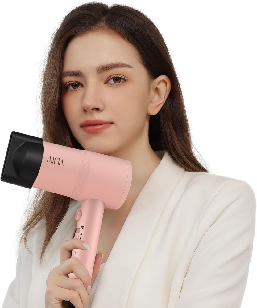 AINA Hair Dryer with Diffuser, Blow Dryer for Women | Advanced Ionic Technology,