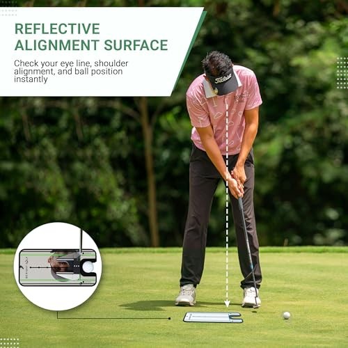 Golf Putting Mirror - Putting Mirror Training Aid - Putting Alignment Practice