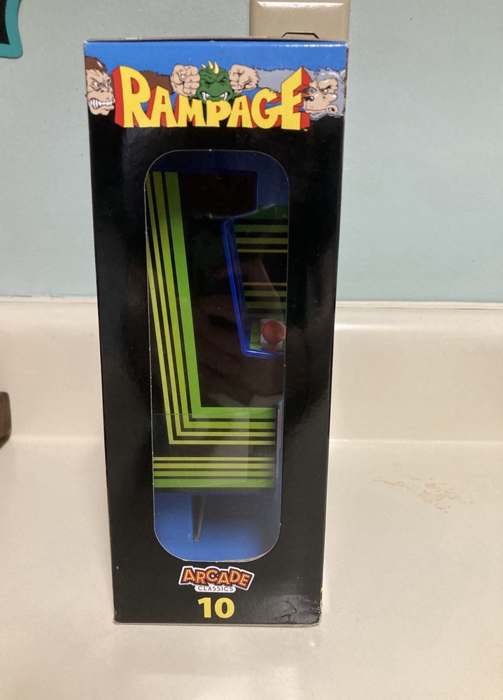 SEALED Rampage Arcade Classics Miniature Game Machine 2018 Basic Fun