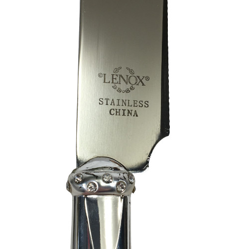 Lenox Devotion 2 Piece Dessert Set Cake Knife & Server Silverplate 825522 Silver