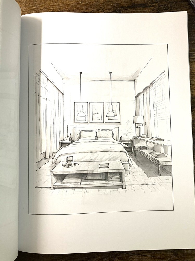 Interior Design Coloring Book AlliKoa Publishing