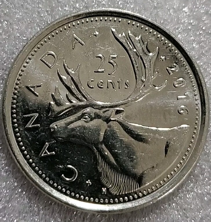 2016 Canada 25 Cents *B579