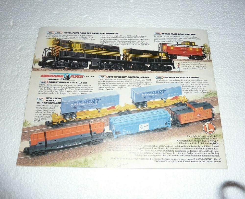 1997 Lionel Electric Train & Accessories Catalog